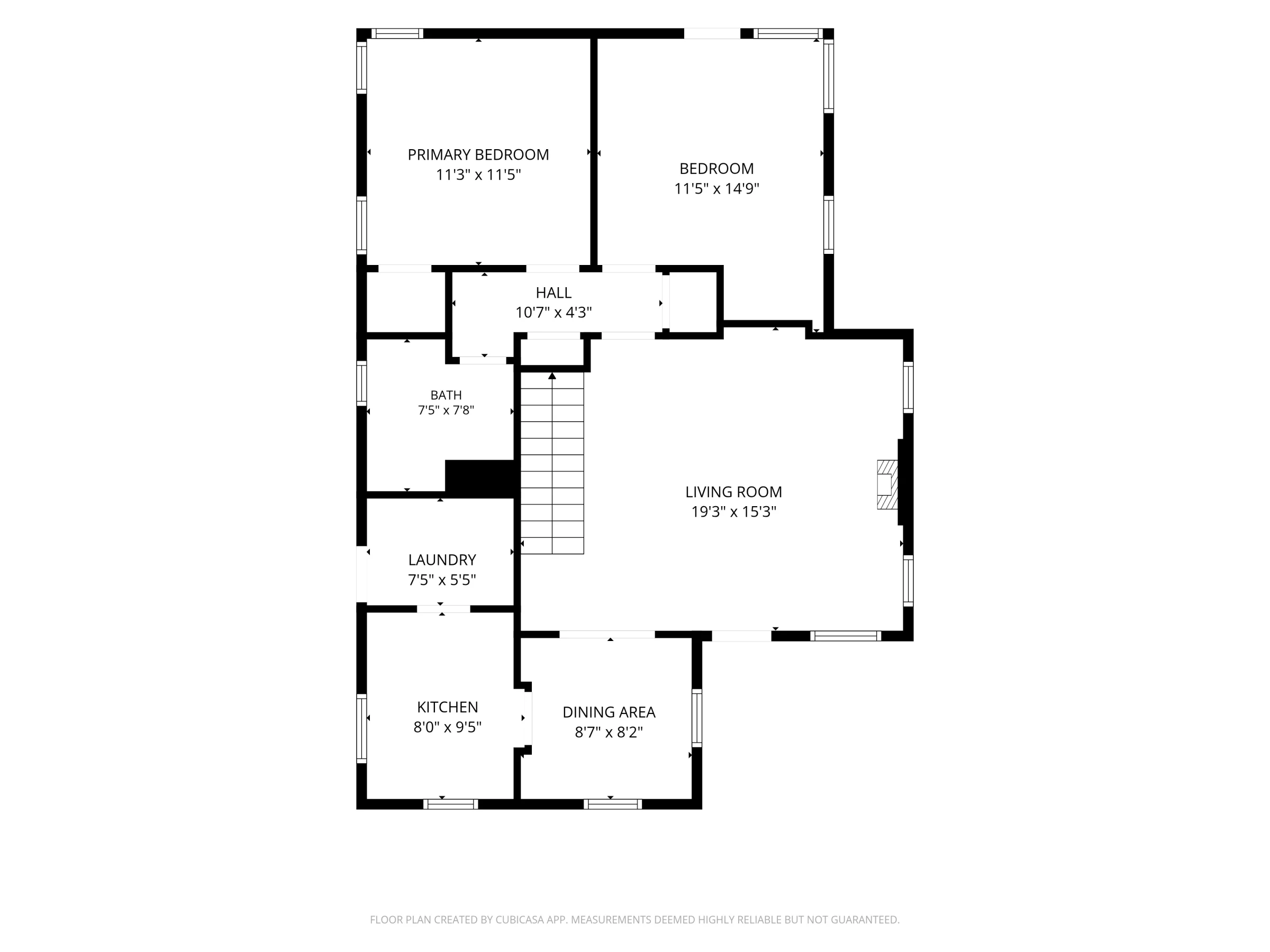 First floor plan for 6453 Allston St